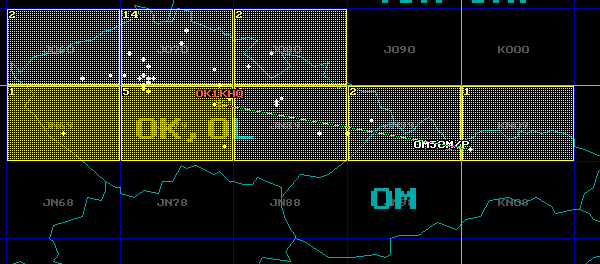 Mapa 432 MHz
