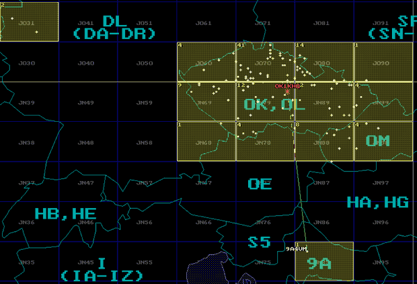 Mapa 144 MHz