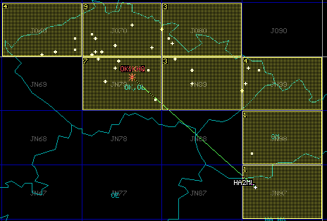 Mapa 432 MHz